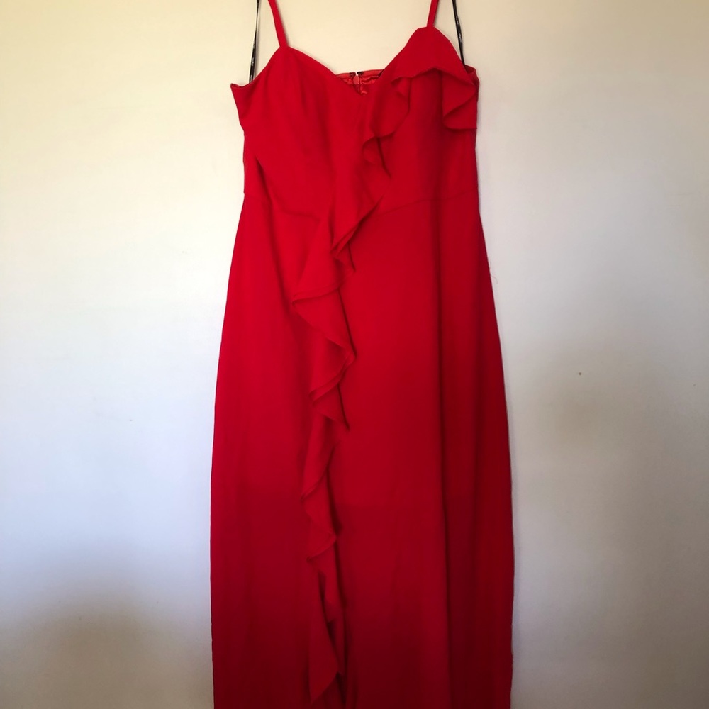 City Chic Red formal dress Size M/18 - Picture 3 of 5